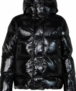 8848 Altitude Juniors' Saga Ski Jacket Black Glossy Clearance