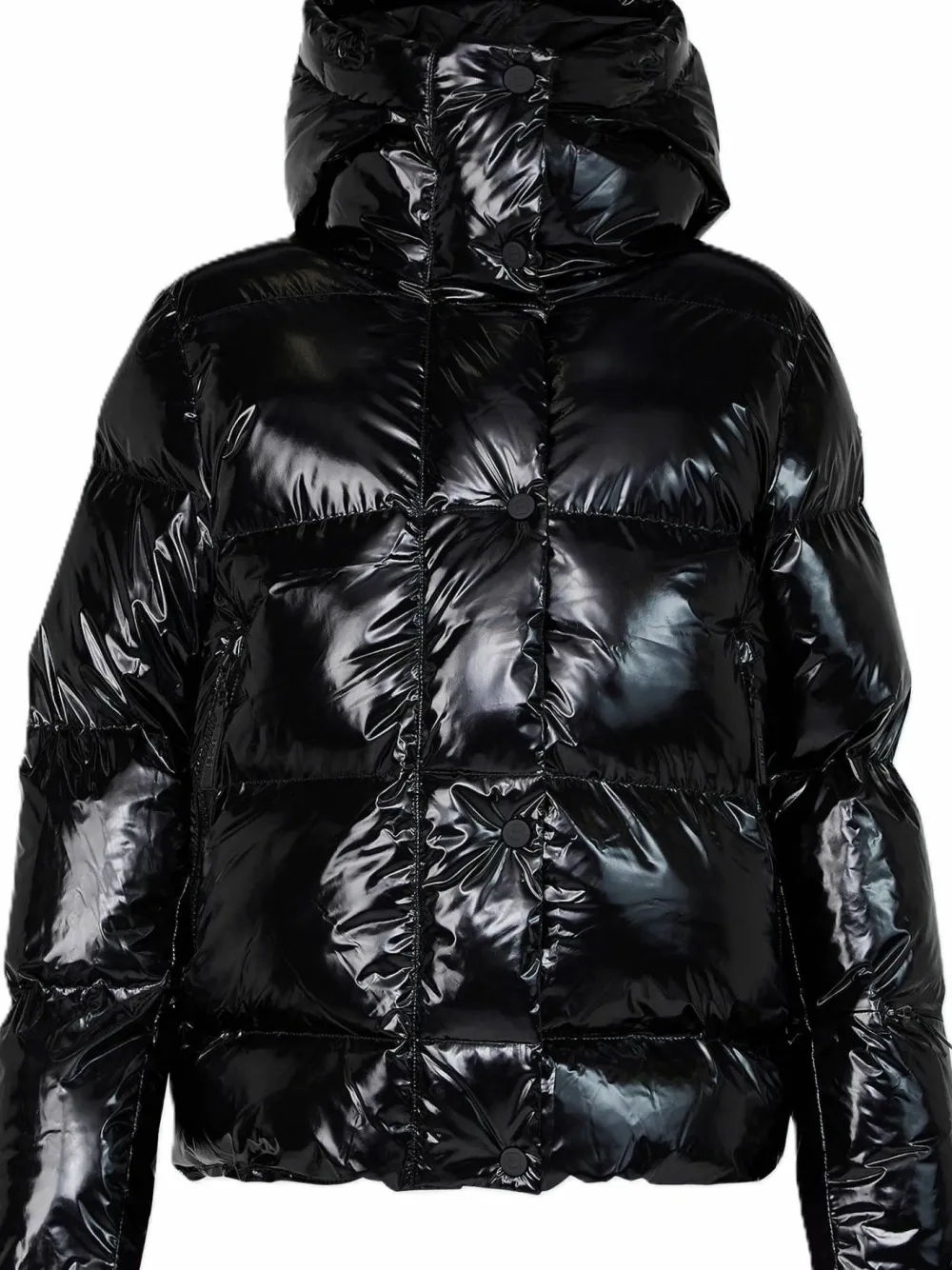 8848 Altitude Juniors' Saga Ski Jacket Black Glossy Clearance