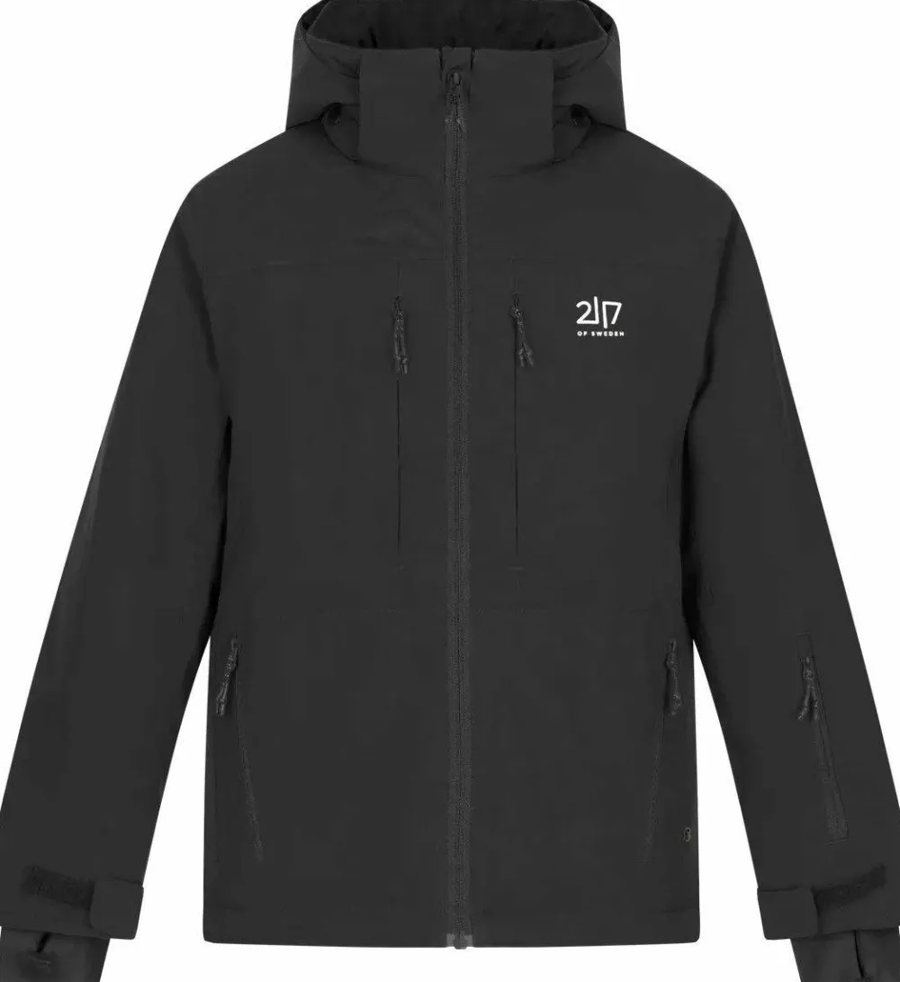 2117 of Sweden Juniors' Light Padded Ski Jacket Lauker Black