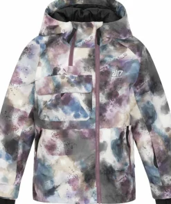 2117 of Sweden Juniors' Light Padded Ski Jacket Kidden Aop Grape