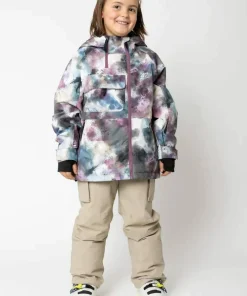 2117 of Sweden Juniors' Light Padded Ski Jacket Kidden Aop Grape