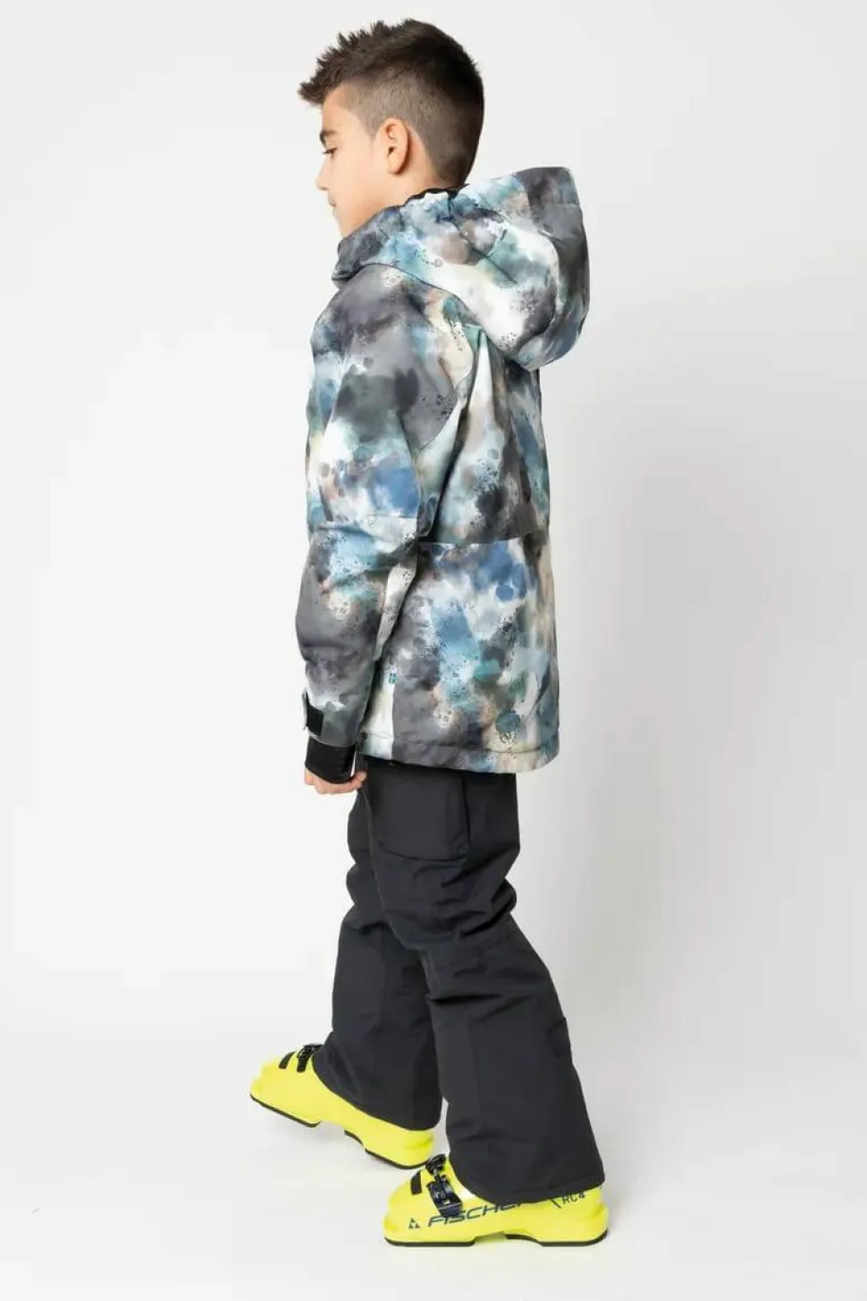 2117 of Sweden Juniors' Light Padded Ski Jacket Kidden Aop Sky