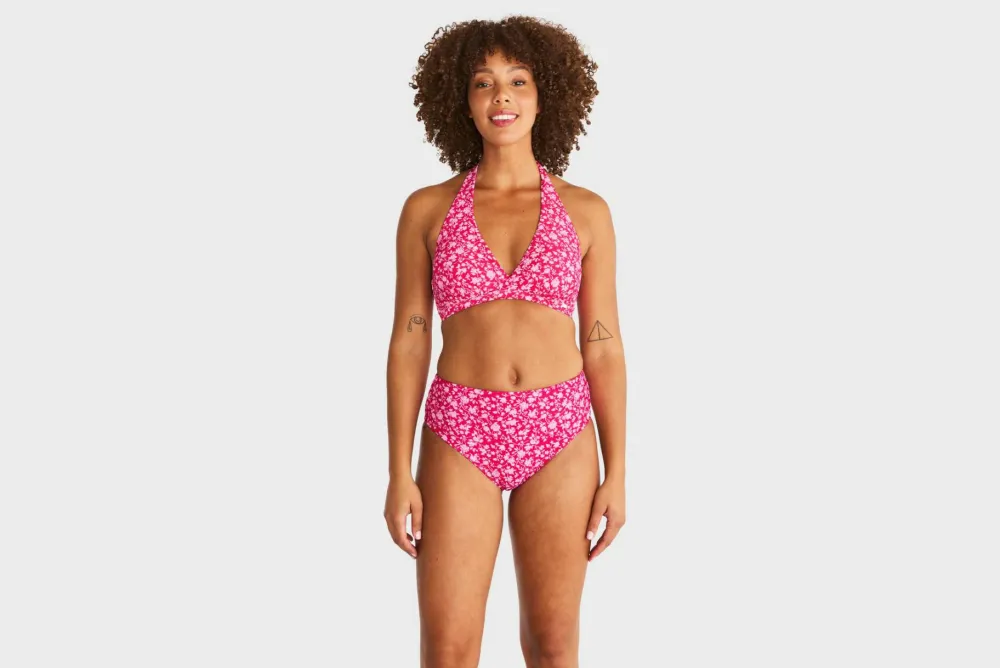 Abecita Women's Maui Halterneck Bikini Bra Pink Lady Discount