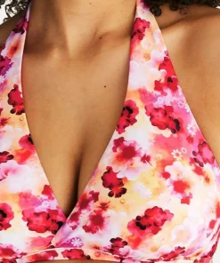 Abecita Women's Maui Halterneck Bikini Bra Pink