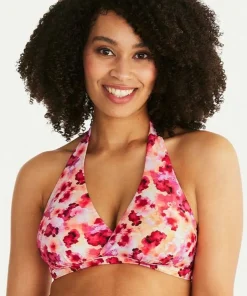 Abecita Women's Maui Halterneck Bikini Bra Pink