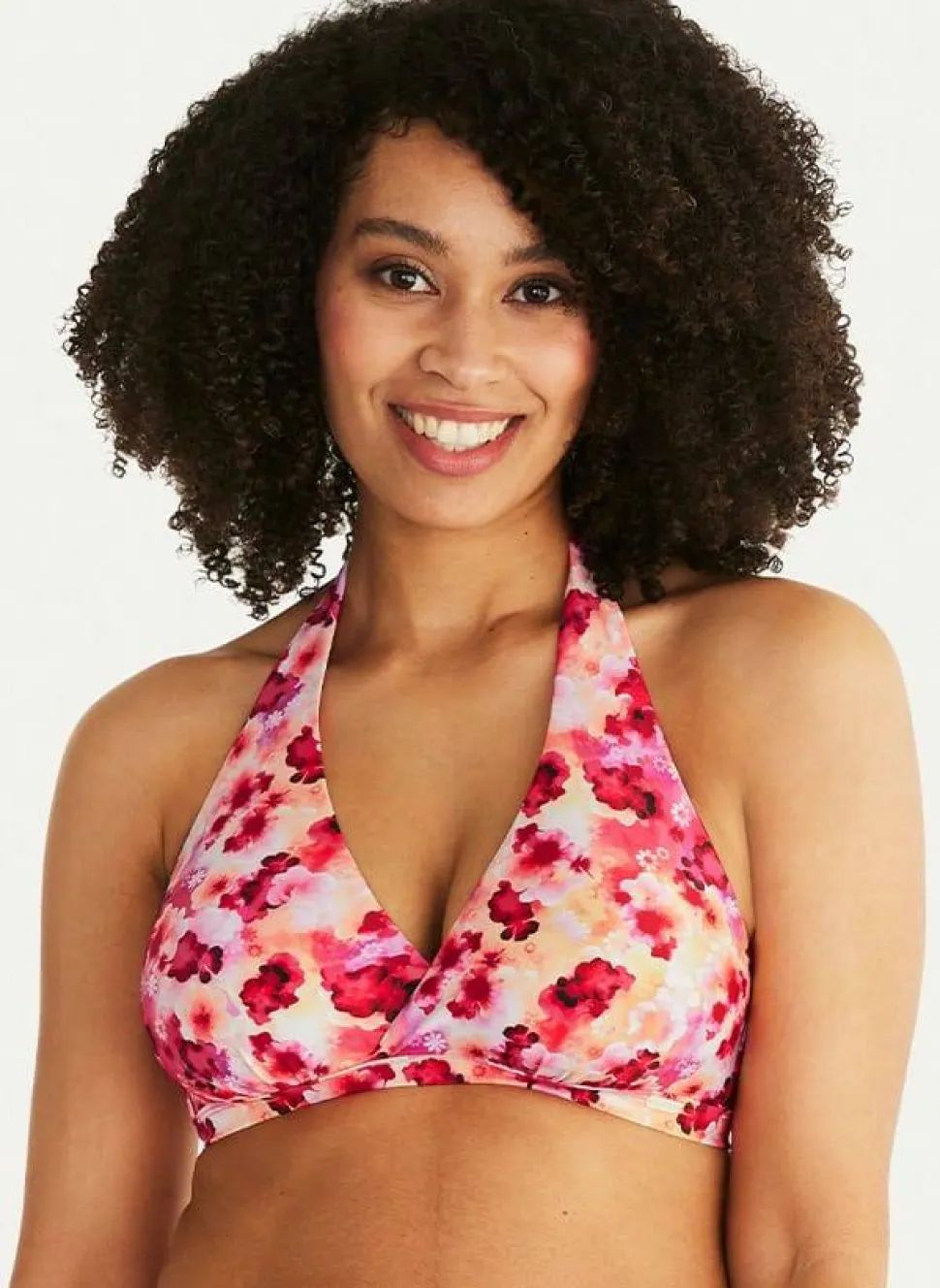 Abecita Women's Maui Halterneck Bikini Bra Pink