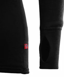 Aclima DoubleWool Polo with Zip Man Jet Black/Marengo New