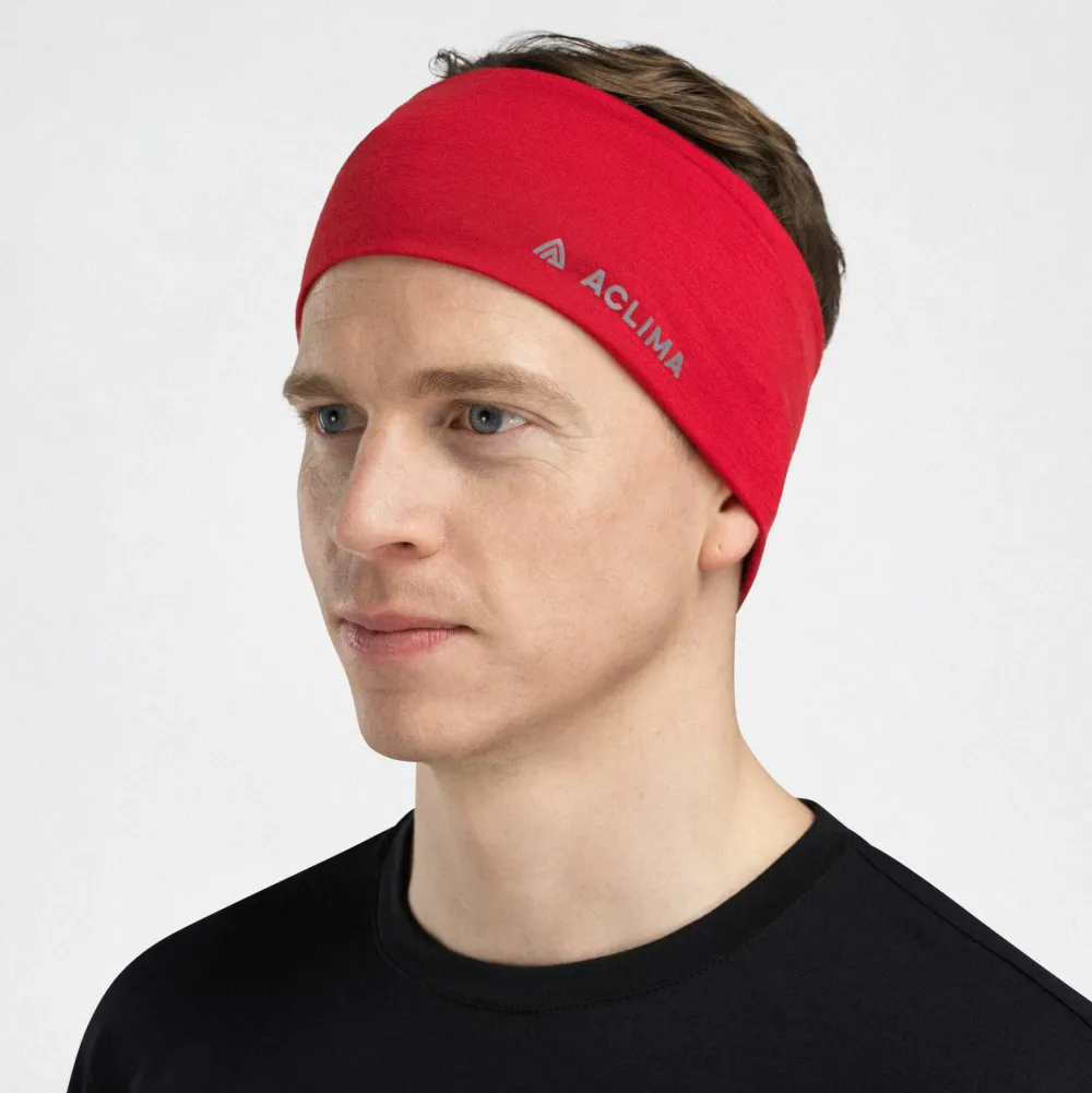 Aclima LightWool Headband Barbados Cherry Outlet