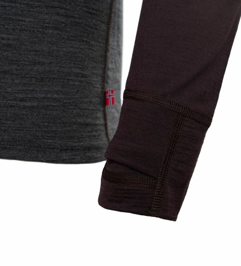 Sale Men's LightWool 180 Polo with Zip Underställ Herr