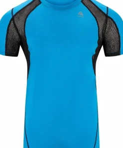 Aclima Men's LightWool 140 Sports T-shirt Bluejay/Jet Black