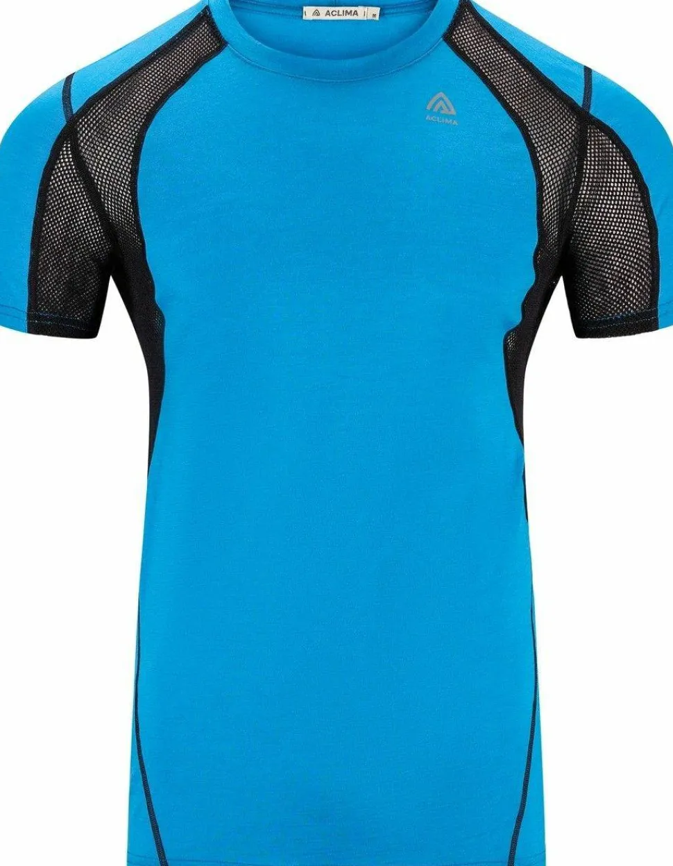 Aclima Men's LightWool 140 Sports T-shirt Bluejay/Jet Black