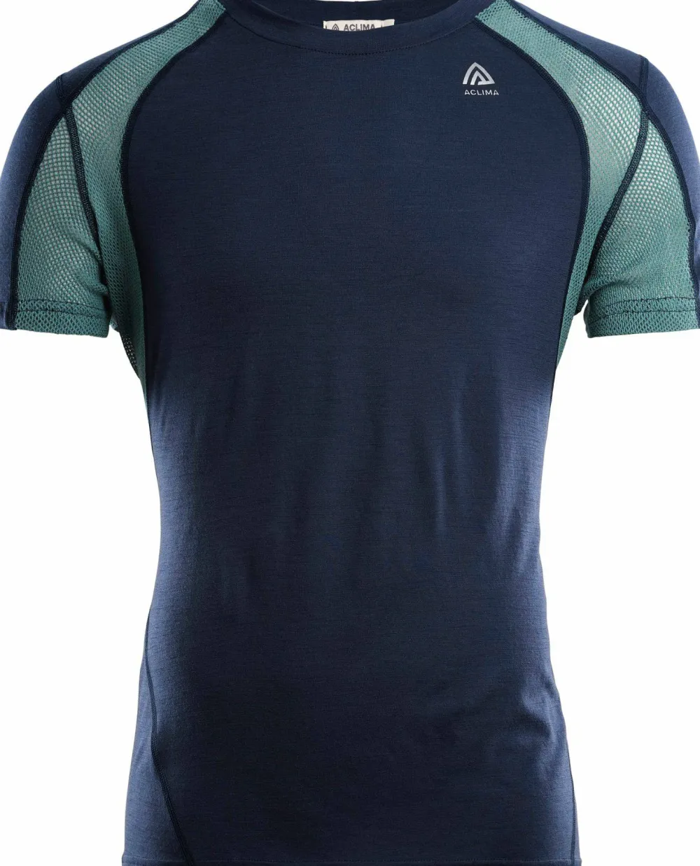 New Men's LightWool 140 Sports T-shirt Navy Blazer/North Atlantic Rullskidåkning