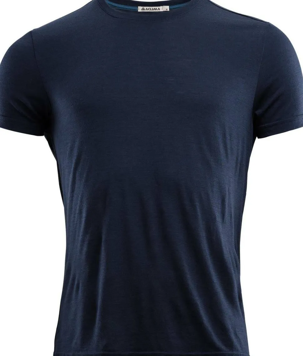 Aclima Men's LightWool Classic T-shirt Navy Blazer