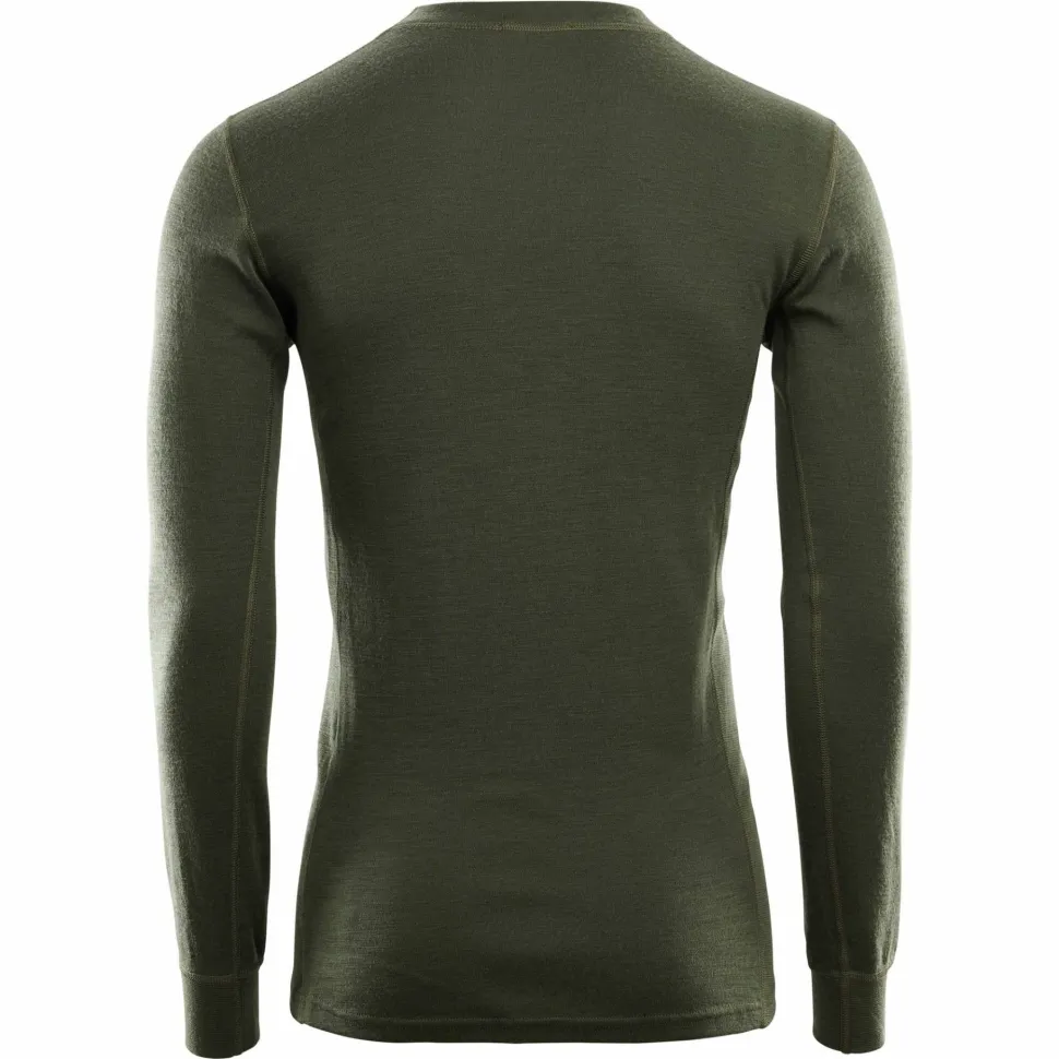 Aclima Men's WarmWool Crew Neck Olive Night