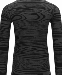 Aclima Men's WarmWool Crew Neck Black Motion