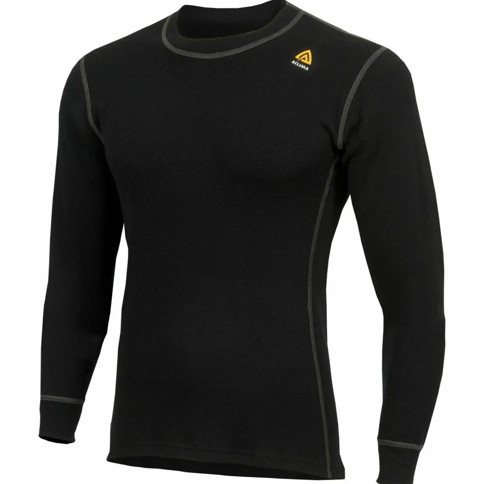 Aclima Men's WarmWool Crew Neck Jet Black