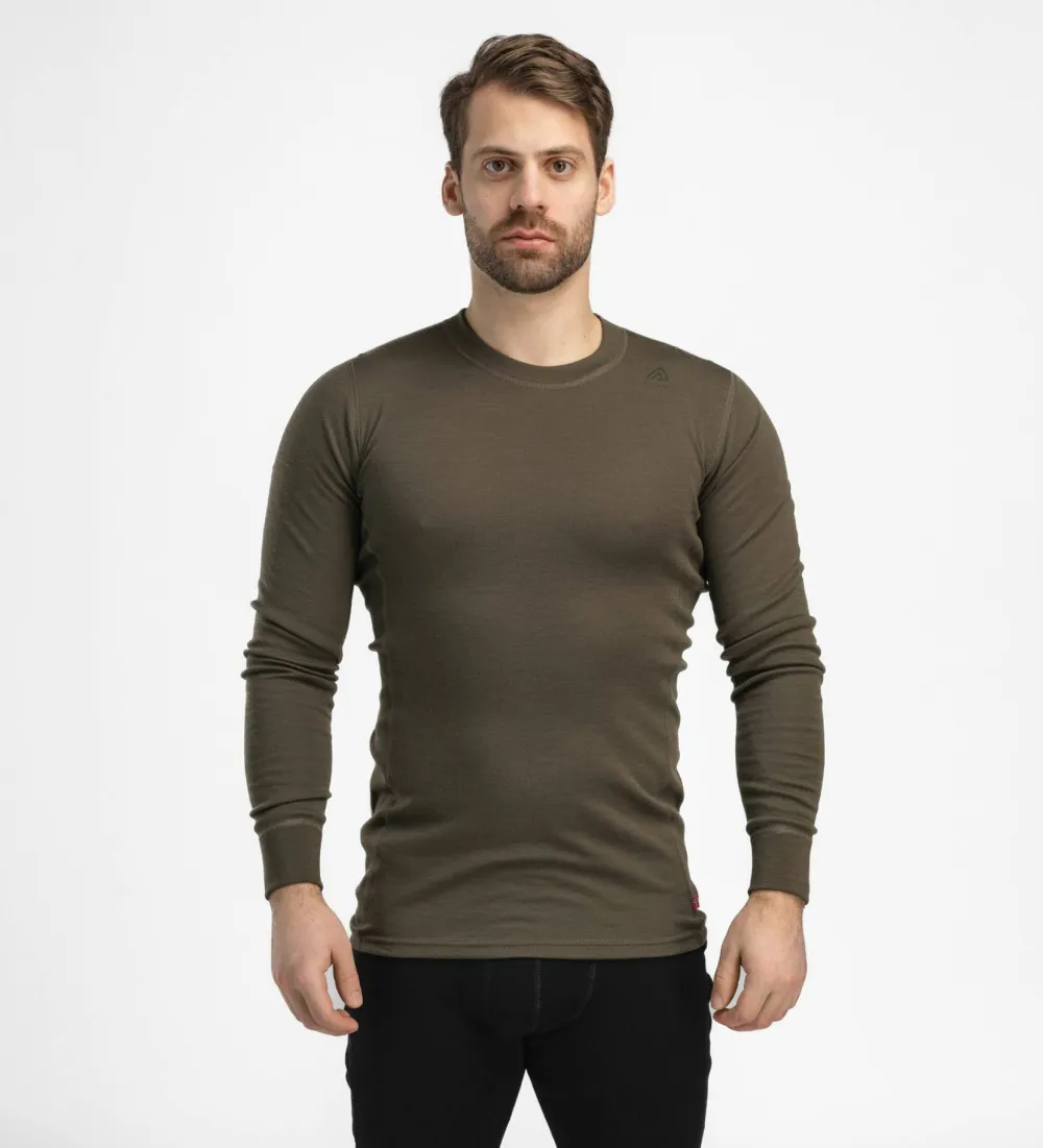 Aclima Men's WarmWool Crew Neck Tarmac Online