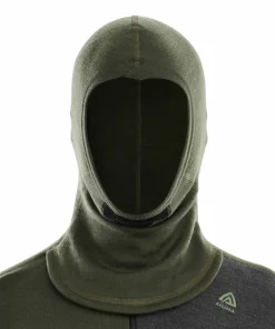Aclima Men's WarmWool Hoodsweater with Zip Olive Night/Dill/Marengo Olive Night / Dill / Marengo Hot