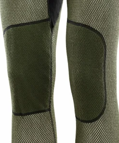 Aclima Men's WoolNet Hybrid Longs Jet Black/Olive Night/Dill