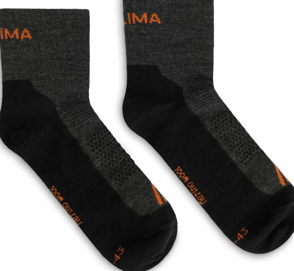 Aclima Running Socks 2-Pack Grey/jet Black