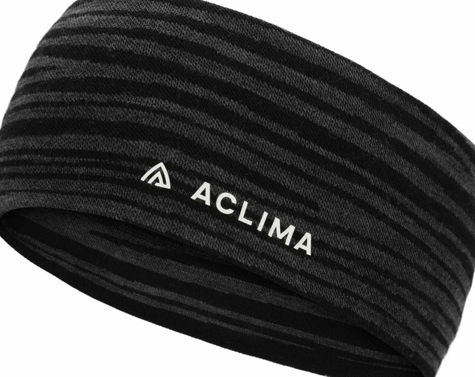 Aclima Warmwool Headband Black Motion