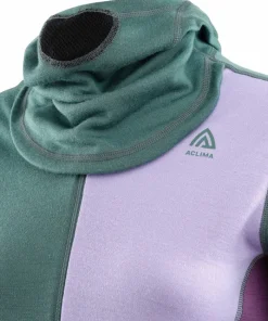 Best WarmWool Hoodsweater with Zip Woman North Atlantic/Purple Rose/Sunset Purple Skidkläder Dam|Underställ Dam