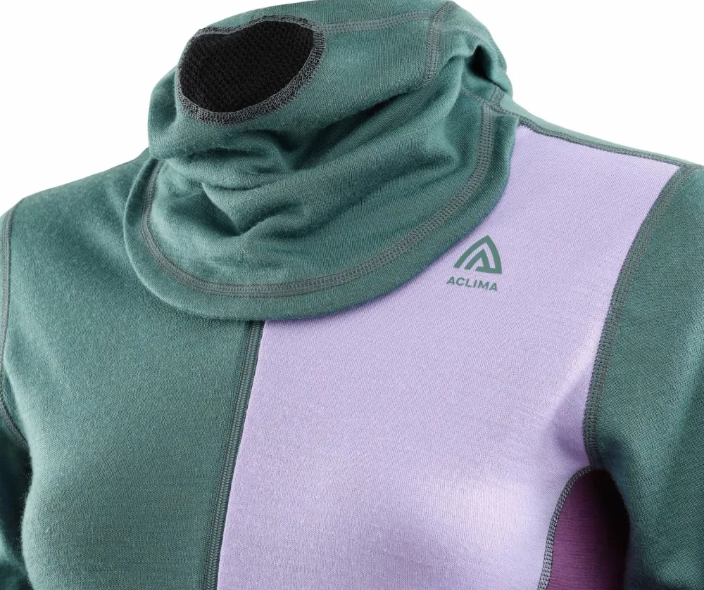 Best WarmWool Hoodsweater with Zip Woman North Atlantic/Purple Rose/Sunset Purple Skidkläder Dam|Underställ Dam