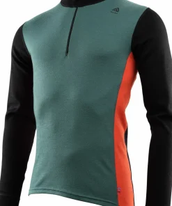 Aclima WarmWool Mock Neck with Zip Man Jet Black/North Atlantic/Red Clay Jet Black / North Atlantic / Red Clay New