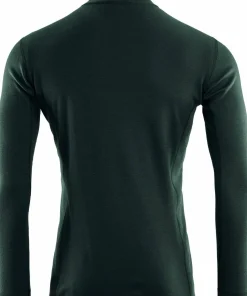 Aclima WarmWool Mock Neck with Zip Man Green Gables