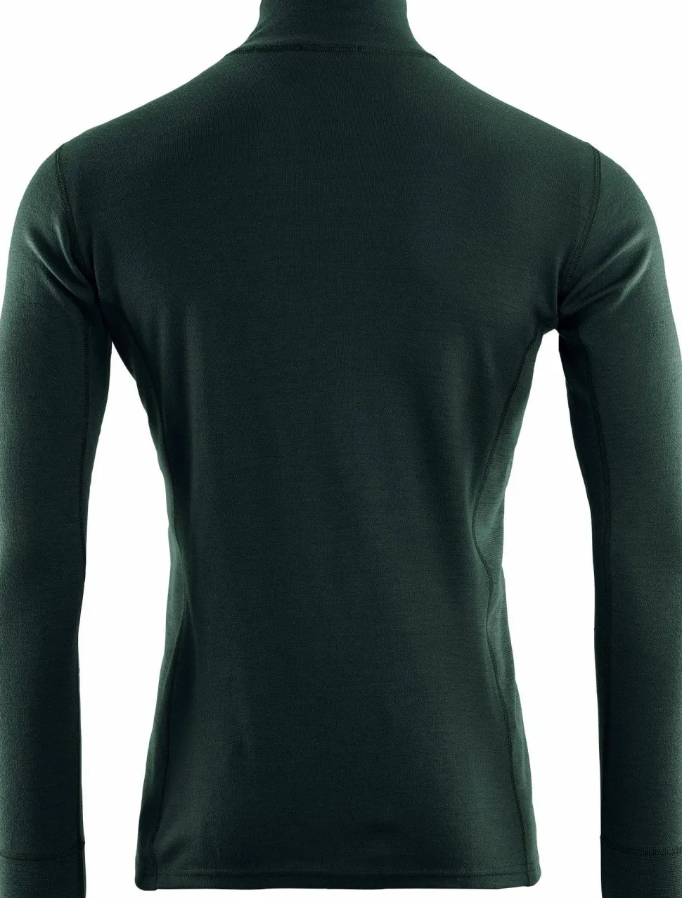 Aclima WarmWool Mock Neck with Zip Man Green Gables