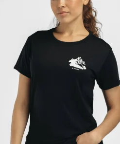 Aclima Women's Lightwool 140 Classic Tee Mountain Jet Black New