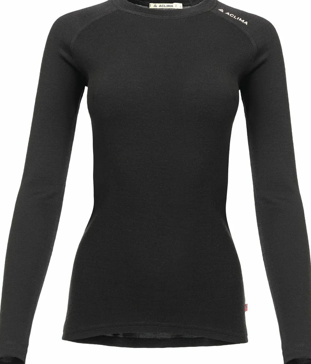 Aclima Women's WarmWool Crewneck Jet Black Online