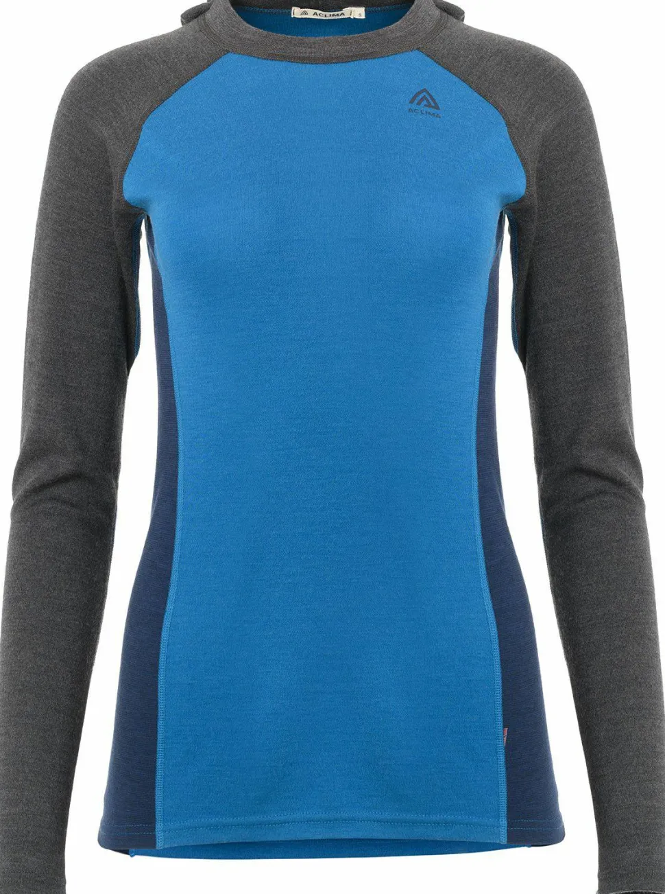 Aclima Women's WarmWool Hoodsweater V2 Marengo/Corsair/Navy Blazer