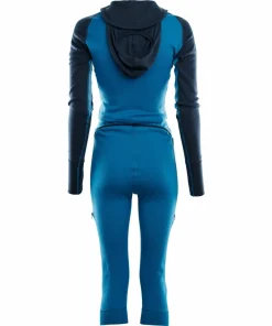 Aclima Women's WarmWool Overall 3/4 Blue Sapphire(Navy Blazer/Azu. Blue Sapphire / Navy Blazer / Azure Blue Sale