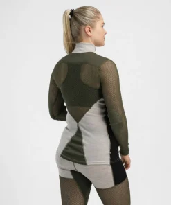 Women's WoolNet Hybrid Mock Neck Underställ Dam
