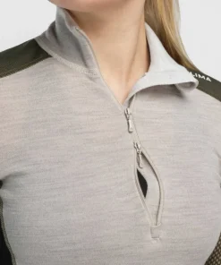 Women's WoolNet Hybrid Mock Neck Underställ Dam