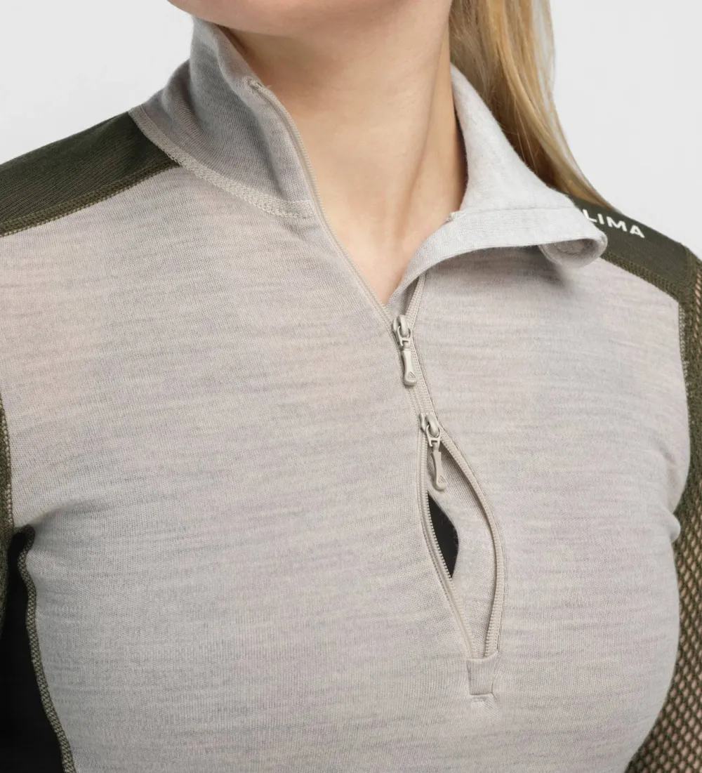 Women's WoolNet Hybrid Mock Neck Underställ Dam