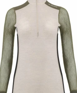 Women's WoolNet Hybrid Mock Neck Underställ Dam