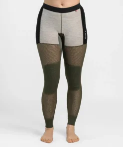 Aclima Women's WoolNet Hybrid Longs Tarmac/Beige Melange/Jet Black Online
