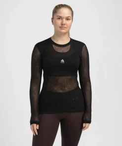 Aclima Women's WoolNet Light Crewneck Jet Black Sale