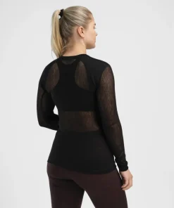 Aclima Women's WoolNet Light Crewneck Jet Black Sale