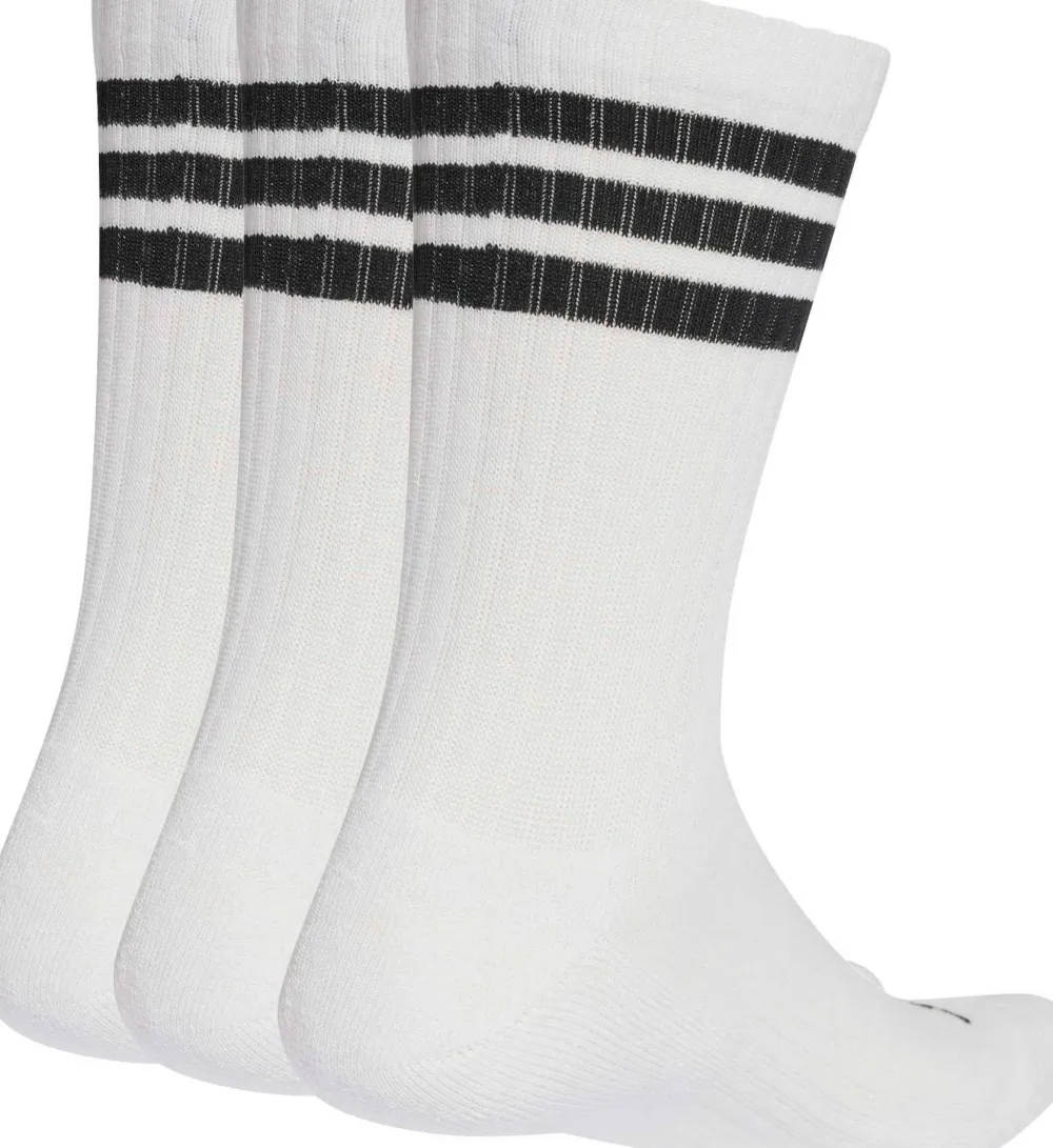 Adidas 3 Stripes Cushioned Sportswear Crew Socks White/Black/Black Online
