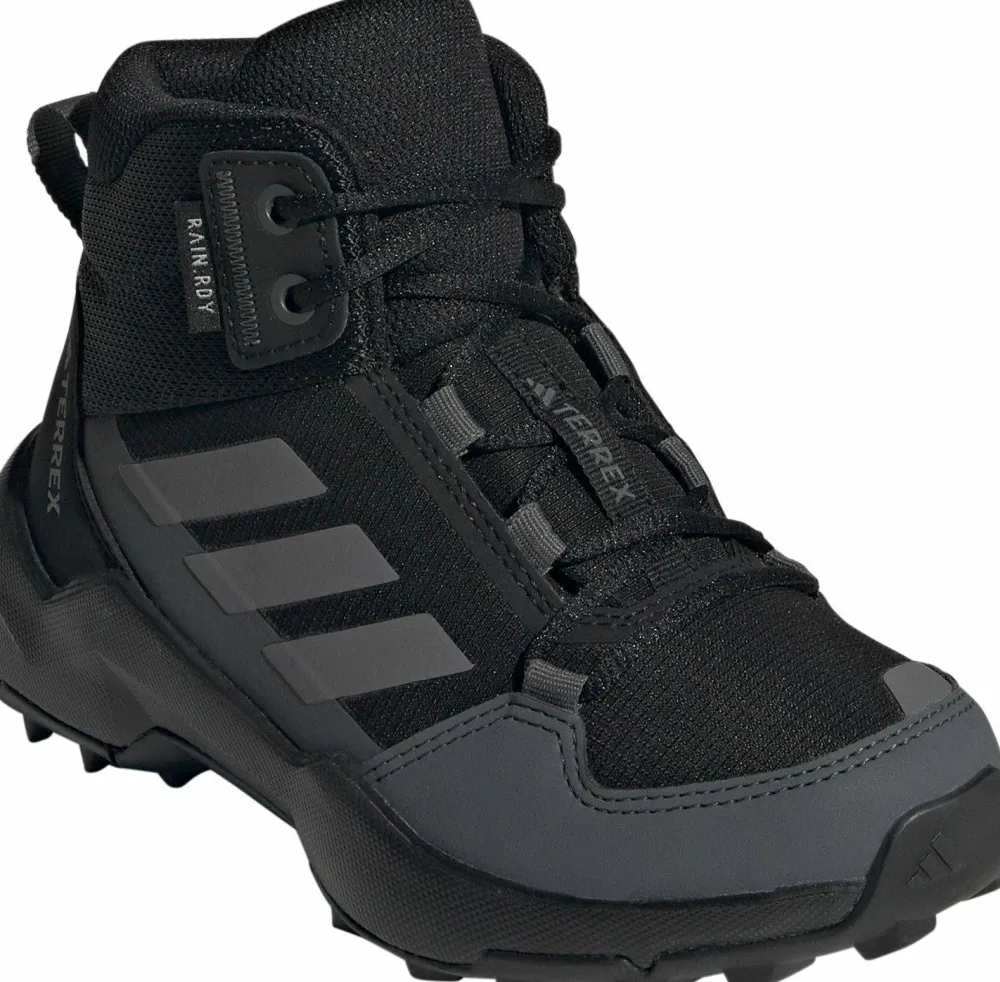 Adidas Kid's Terrex Ax4 Mid RAIN.RDY Hiking Shoes Core Black/Grey Four/Grey Six