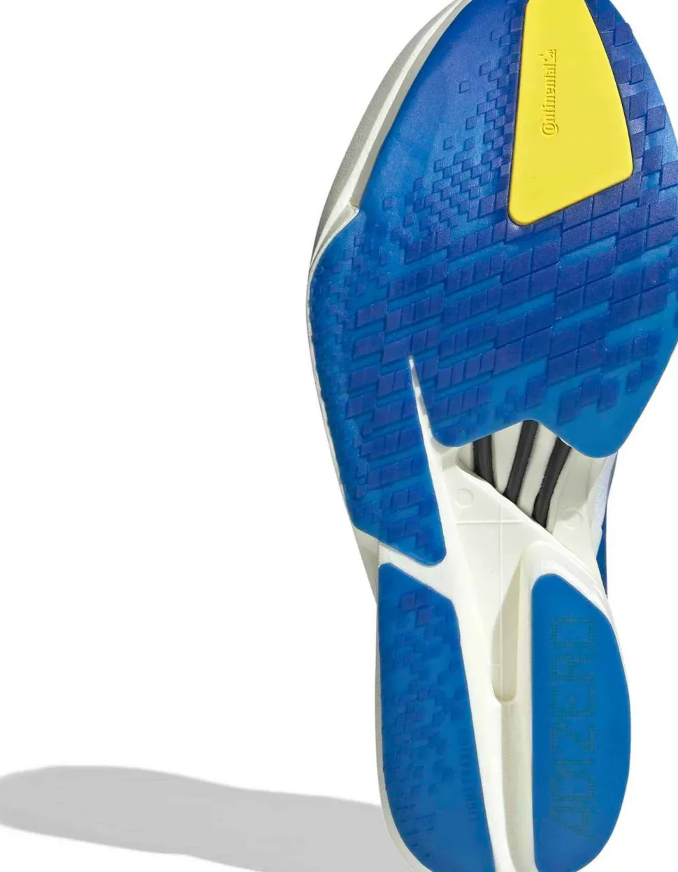 Adidas Men's Adizero Adios Pro 4 Cloud white/Blue/Yellow