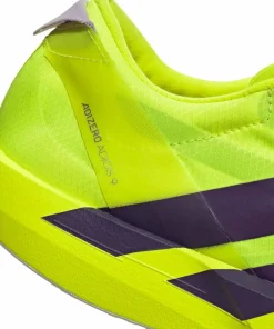 Adidas Men's Adizero Adios 9 Solar Yellow / Aurora Plum / Powder Plum Hot