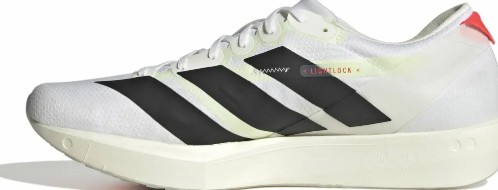 Clearance Men's Adizero Adios 9 Cloud White/Core Black/Lucid Red Löparskor Herr