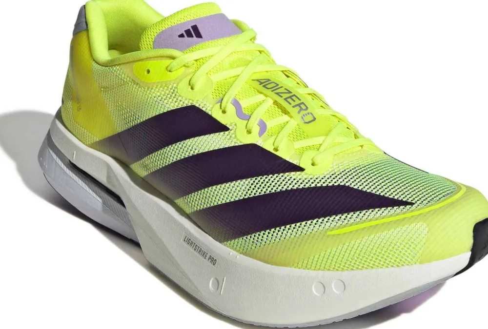 Adidas Men's Adizero Boston 13 Solar Yellow / Aurora Plum / Powder Plum Syello/Aurplu/Powplu New