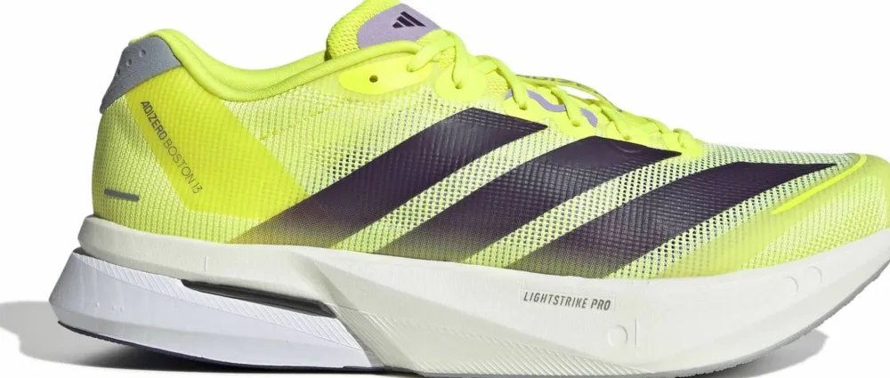 Adidas Men's Adizero Boston 13 Solar Yellow / Aurora Plum / Powder Plum Syello/Aurplu/Powplu New