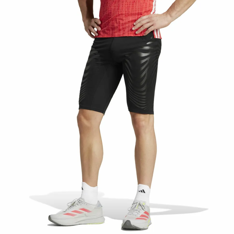 Adidas Men's Adizero Control Running Short Tights Black