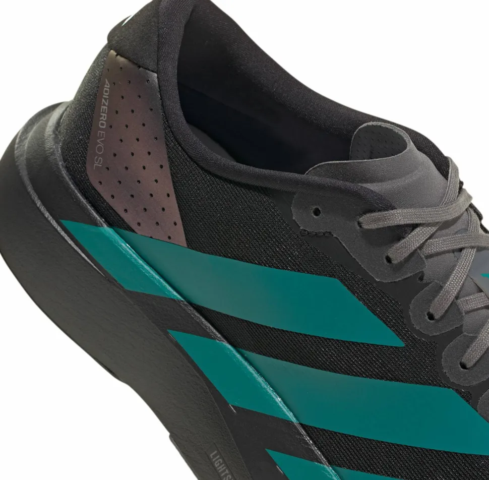 Adidas Men's Adizero Evo SL Core Black/Purtea/Grey Four